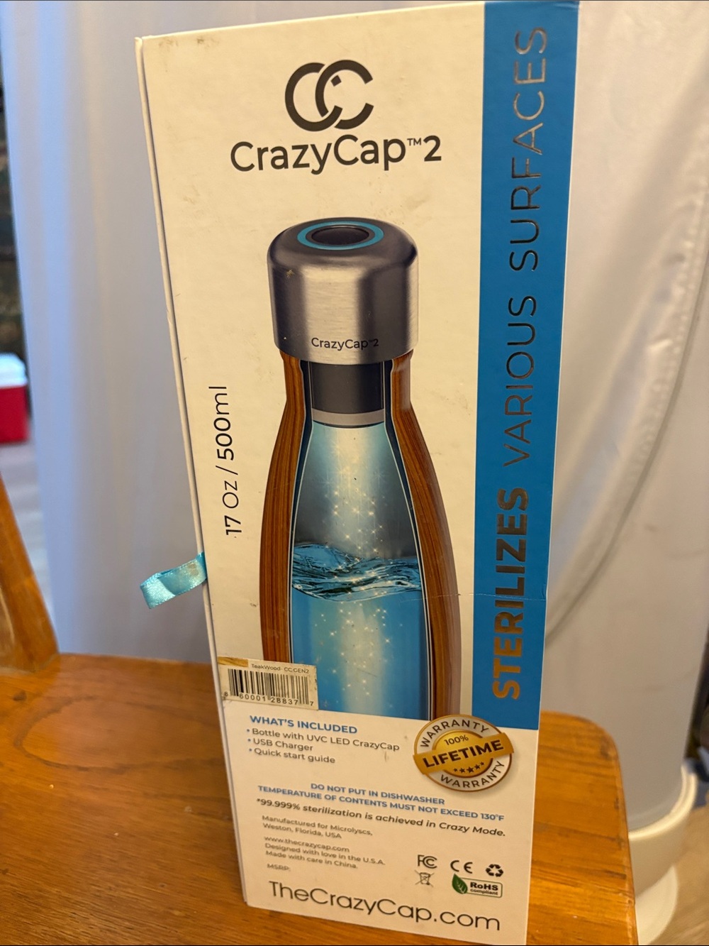 CrazyCap2 Self Cleaning Water Purification